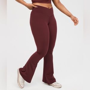 Aerie Crossover Flare Leggings